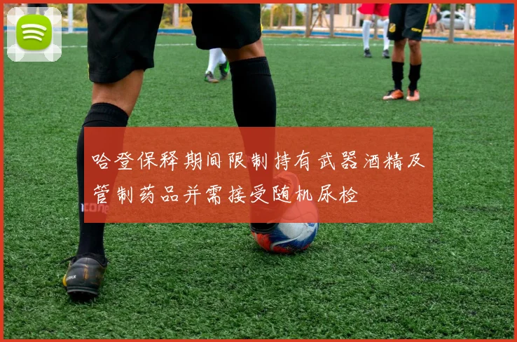 哈登保释期间限制持有武器酒精及管制药品并需接受随机尿检